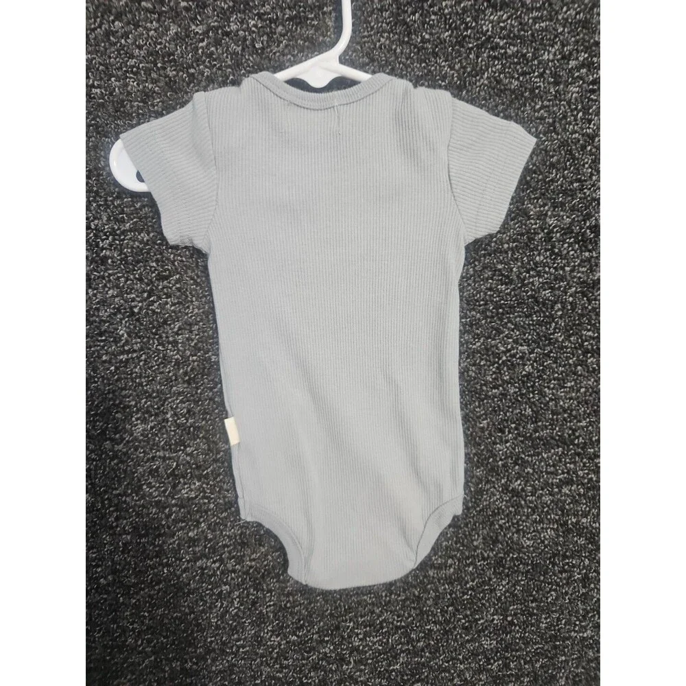 Rabbit + Bear by Emily & Oliver One-Piece Bodysuit 3-6 Mo 100% Organic NWOT